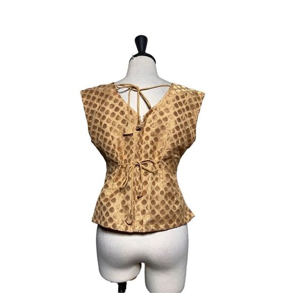 Bollywood Sleeveless Rhinestone Embellished Saree Blouse Indian Pakistani Top - Picture 3 of 5